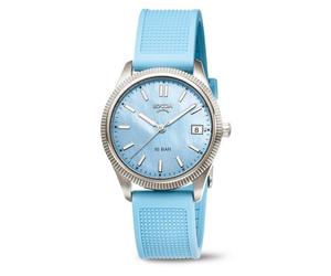 Boccia Damen Armbanduhr Trend 3356-03 Titan PU-Band hellblau