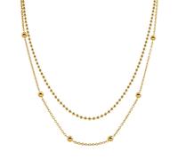 Boccia Schmuck 08066-02 Damenhalskette Titan Goldfarben