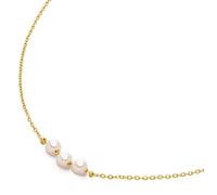 Boccia Damen Collier 08097-02 Titan Gelbgold IP mit Süßwasserzuchtperlen