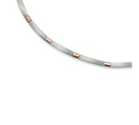 Boccia Damen Collier Titan Bicolor Vergoldet Ohne Stein