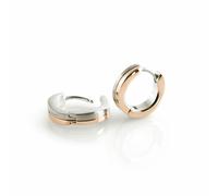 Boccia Damen Creolen 0563-05 Titan bicolor roségoldplattiert