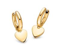 Boccia Damen Creolen Herz 05081-02 Titan goldplattiert