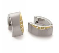 Titanium Damen Ohrstecker Bicolor Brillanten 05002-04