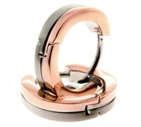 Boccia Creolen 0563-05 Titan Bicolor teils rosé vergoldet