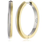 Boccia Damen Creolen 0574-02 Titan teilgoldplattiert Bicolor 25 mm