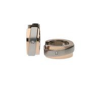 Boccia Damen-Creolen Titan Diamant (0.01 ct) weiß Brillantschliff - 0560-08