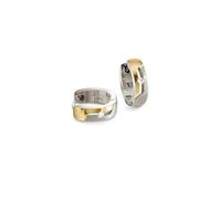 Boccia Damen-Creolen Titan mit Diamanten bicolor 05045-04