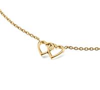 Boccia Schmuck 08023-02 Damen-Kette Herz Titan Goldfarben