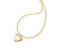 Boccia Damen Halskette 08073-04 Titan Gelbgold IP Anhänger Herz Brillant