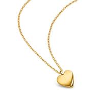 Boccia Damen Halskette 08083-02 Titan mit Anhänger Herz goldplattiert