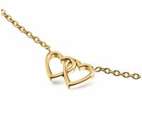 Boccia Schmuck 08023-02 Damen-Kette Herz Titan Goldfarben