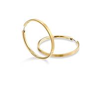 Boccia Damen-Ohrringe Creolen Titan goldfarben 0508-09