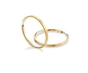 Boccia Damen-Ohrringe Creolen Titan goldfarben 0508-09