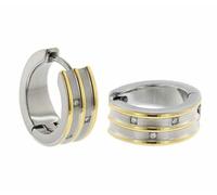 Boccia Damen-Ohrringe Creolen Titan mit Diamanten 05047-03