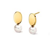 Boccia Damen Ohrstecker 05104-02 Titan goldplattiert Süßwasser-Zuchtperlen