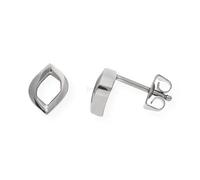 Boccia Damen Ohrstecker aus Titan in der Farbe Silber matt, poliert, antiallergen, 05012-01