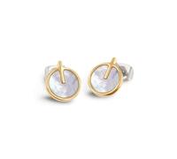 Boccia Damen-Ohrstecker 05059-02 – Titan mit Perlmutt, goldfarben