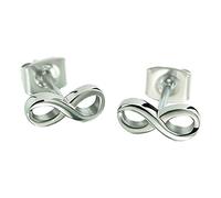 Boccia Ohrstecker 05020-01 Titan Unendlichkeitszeichen