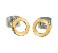 Boccia Ohrstecker 05023-02 Titan Kreis vergoldet Damen