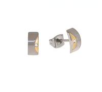 Titanium Damen Ohrstecker Bicolor Brillanten 05007-03