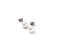 Boccia Damen-Ohrstecker 0536-01 – Titan mit Perle