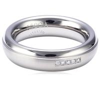 Boccia Damen-Ring teilpoliert Titan 5 Brillanten GR.54 0130-0954