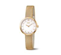 Boccia Damen Uhr 3266-08 Titan vergoldet, Milanaise