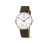 Boccia Damenarmbanduhr 3350-02 Titan Leder, extil grün