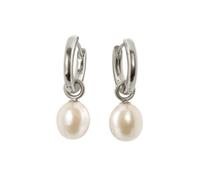 Boccia Damenohrringe Perlen-Creolen Silber 05068-01