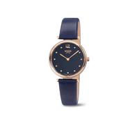 Boccia 3349-02 Damenuhr Titan Blau/Roségoldfarben