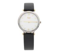 Boccia Damen Armbanduhr Dress 3362-01 Titan bicolor Lederband schwarz