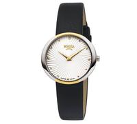 Boccia Damen Armbanduhr Trend 3364-03 Titan bicolor Lederband schwarz