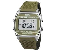Boccia Digital-Uhr in Unisexgröße Titan Olivgrün 3738-03