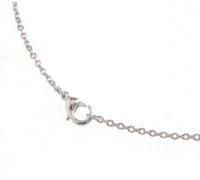 Boccia Halskette aus poliertem Reintitan, in der Farbe: Silber, hautfreundlich, Maße: Länge: 55cm, 08027-0155