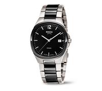 Boccia Herren Armbanduhr 3668-01 Ceramic schwarz Titan