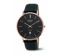 Boccia Herren-Armbanduhr Analog Quarz Leder 3589-05