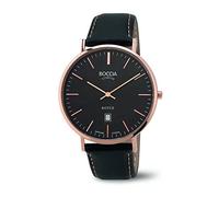 Boccia Herren-Armbanduhr Analog Quarz Leder 3589-05