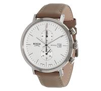 Boccia Herren-Armbanduhr Chronograph Quarz Leder 3752-01
