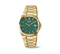 Boccia Herren Uhr 3657-05 Titan vergoldet Grün