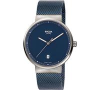 Boccia Titanium 3615-05 Herrenuhr Titan Dunkelblau Milanaise-Uhrband