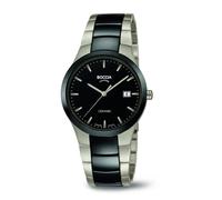Boccia Herrenuhr 3639-01 Keramik schwarz