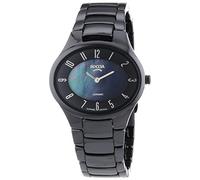 Boccia Titanium 3216-02 Damenuhr Schwarz Ceramic Saphir Perlmutt-Zifferblatt