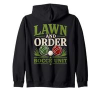 Boccia Lawn and Order Italienischer Ballspielspieler Italien Boccia Kapuzenjacke