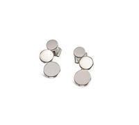 Boccia Ohrstecker aus poliertem Reintitan, in der Farbe: Silber, Maße: Länge: 1,7 cm, Breite: 0,8 cm, 05040-01