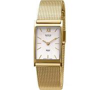 Boccia Royce Damen Armbanduhr mit Gehäuse aus Titan, in der Farbe: Gold, Armband aus: Titan, Gehäusedurchmesser: 22 x 30 mm, 3285-06