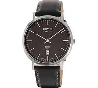 Boccia Royce Herren Armbanduhr Leder Schwarz, 39mm