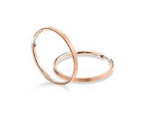 Boccia Damen Creolen Titan Roségold 2.5mm Ø 40.0mm - 0508-10