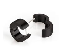 Boccia Schmuck Damen-Creolen Ohrringe Titan Schwarz 0503-12