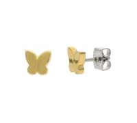 Boccia Schmuck Kinder-Ohrringe Titan Ohrstecker Schmetterling Goldfarben 05091-02
