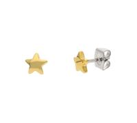 Boccia Schmuck Kinder-Ohrstecker Stern Ohrringe Titan Goldfarben 05093-02